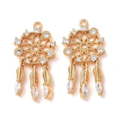 Brass with Crystal Rhinestone Pendants RB-CBA35BD-03G-1