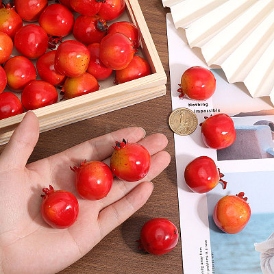Plastic Simulation Pomegranate AJEW-WH0270-049-1