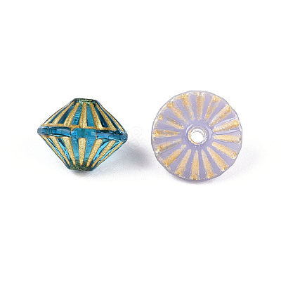 Bicone Glass Beads GLAA-T025-36M-1