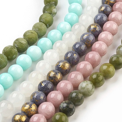 Natural Jade Beads Strands G-MSMC007-23-10mm-1