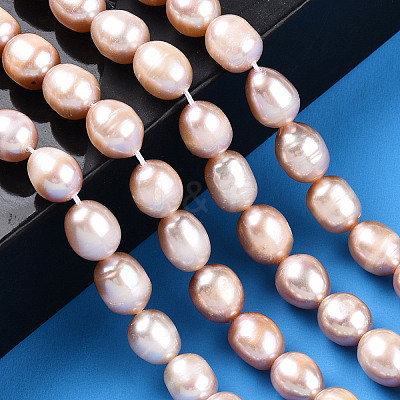 Natural Cultured Freshwater Pearl Beads Strands PEAR-N012-07O-1