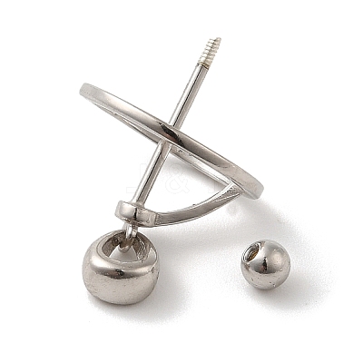 Anti-Tarnish Rhodium Plated 925 Sterling Silver Locket Style Planet Pinch Bails LS-STER-NH0001-55C-P-1