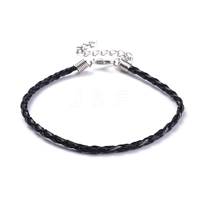 Trendy Braided Imitation Leather Bracelet Making BJEW-S076-002-1