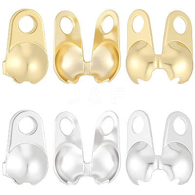 300Pcs 2 Colors 304 Stainless Steel Bead Tips STAS-BBC0010-17-1