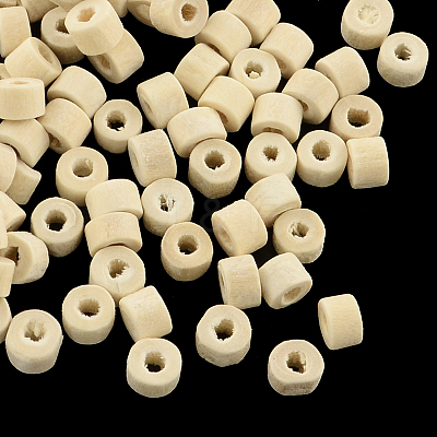 Undyed Natural Wood Tube Beads WOOD-R253-16-LF-1