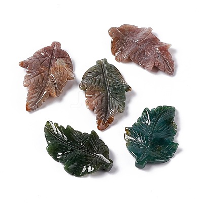 Natural Indian Agate Pendants G-I336-01-20-1