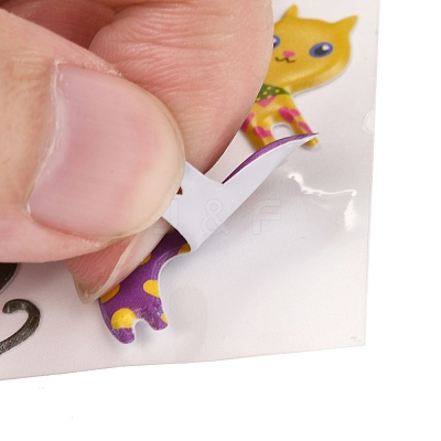 3D Cartoon PVC Bubble Stickers DIY-A016-01E-1