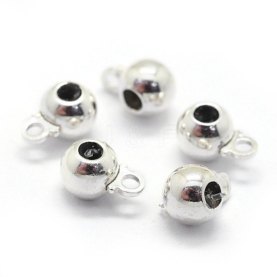 Anti-Tarnish Rhodium Plated 925 Sterling Silver Tube Bails STER-I016-126A-1