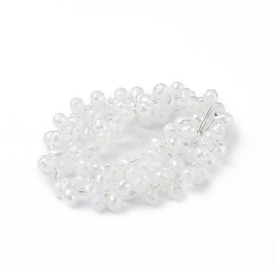 Imitation Jade Glass Beads Strands EGLA-F152-A02-1