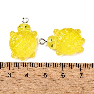 Gradient Color & Luminous Opaque Resin Pendants LS-RESI-S011-01H-1
