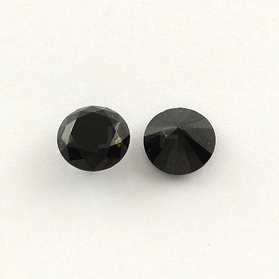 Diamond Shaped Cubic Zirconia Pointed Back Cabochons ZIRC-R004-10mm-02-1