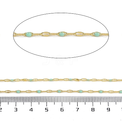Rack Plating Brass Dapped Chains AJEW-Q153-02G-11-1