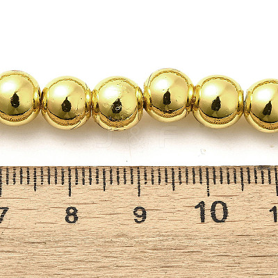 Electroplated Synthetic Magnetic Hematite Beads Strands G-L613-F01-02C-1