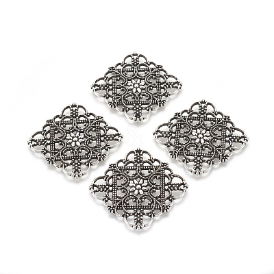 Tibetan Style Filigree Joiners LS-TIBEP-A2690-AS-FF-1