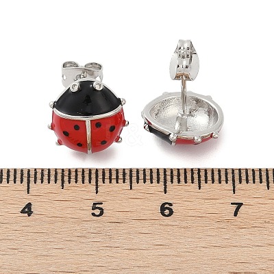 Brass Stud Earrings EJEW-C134-02P-1
