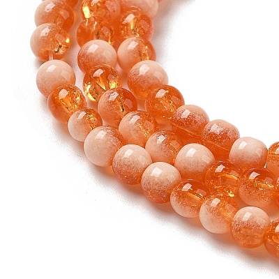 Crackle Glass Beads Strands GLAA-U001-4mm-10-1