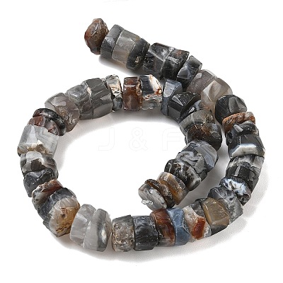 Natural Banded Agate Beads Strands G-K381-B01-1