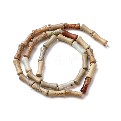 Natural Aqua Terra Jasper Beads Strands G-L624-G03-12x5mm-1