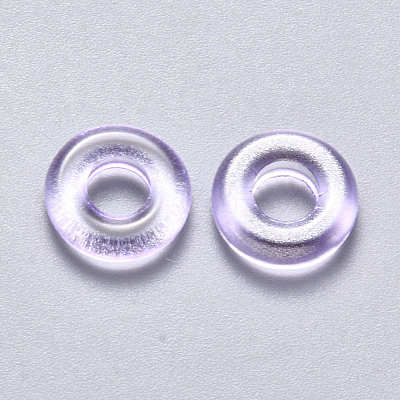 Transparent Spray Painted Glass Beads GLAA-S190-003A-02-1