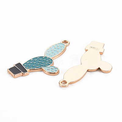 Rack Plating Alloy Enamel Pendants ENAM-S122-040-RS-1
