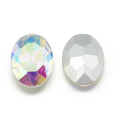 Pointed Back Glass Rhinestone Cabochons RGLA-T080-18x25mm-05-1