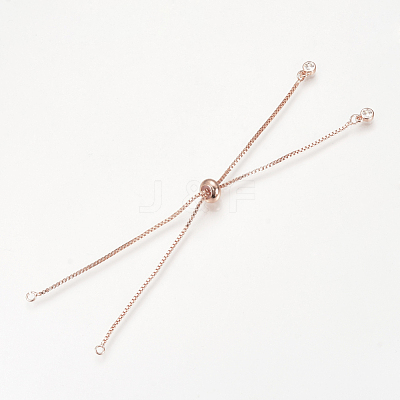 Brass Slider Bracelets Making MAK-R025-02RG-1