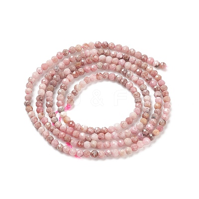 Natural Rhodonite Bead Strands G-A129-2mm-21-1