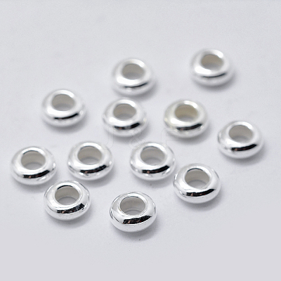 925 Sterling Silver Spacer Beads STER-K171-40S-01-1