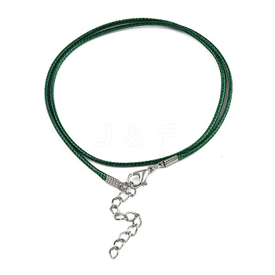 Waxed Cotton Cord Necklace Making MAK-S034-019-1