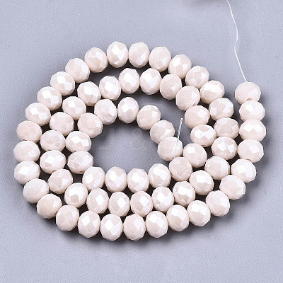 Electroplate Glass Beads Strands LS-EGLA-A034-P8mm-A19-1