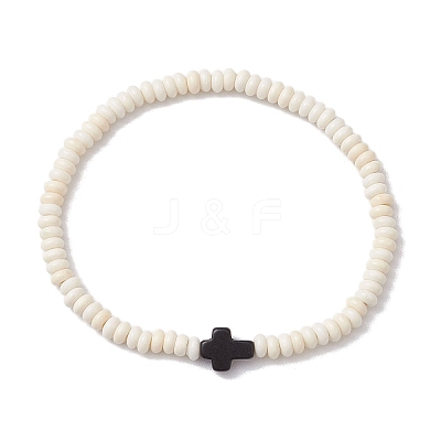 2Pcs Synthetic Hematite & Turquoise Beads Stretch Bracelets for Women Men BJEW-JB11291-1