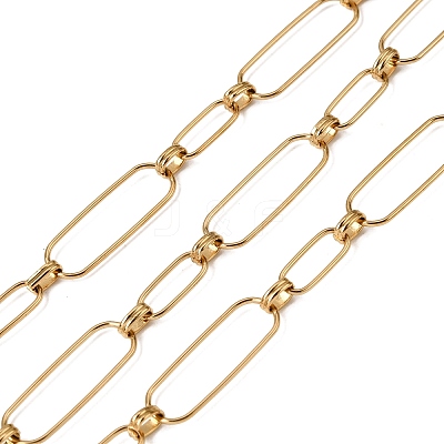 304 Stainless Steel Oval Link Chains CHS-K018-39G-1