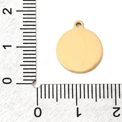 Natural White Shell Flat Round Charms STAS-P431-29G-04-1