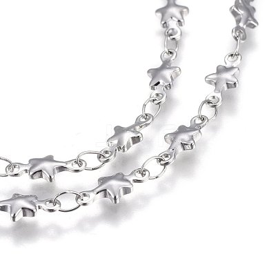 Tarnish Resistant 304 Stainless Steel Link Chains STAS-P219-74-1