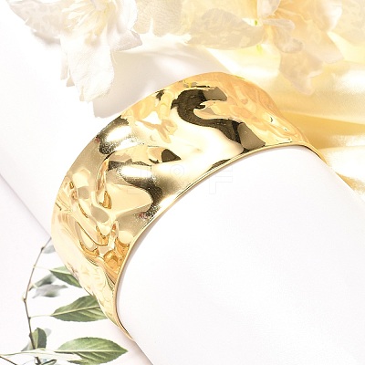 Rack Plating Brass Wide Cuff Bangles LS-BJEW-D057-03G-1