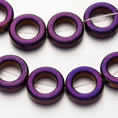 Electroplate Non-magnetic Synthetic Hematite Beads Strands G-F300-04-04-1