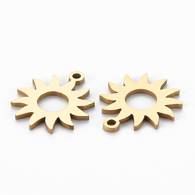 Ion Plating(IP) 201 Stainless Steel Pendants STAS-Q240-068G-1