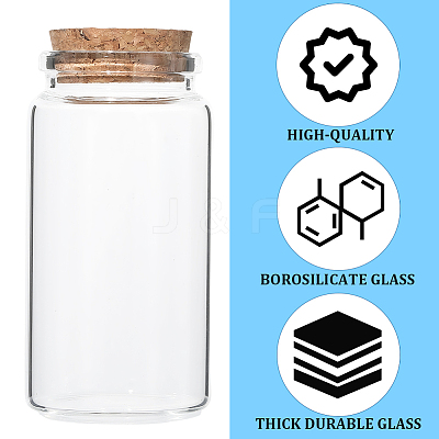 Glass Jar Glass Bottles Bead Containers AJEW-SP0003-91D-1