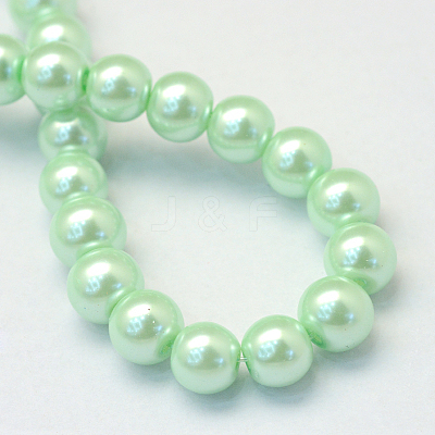 Baking Paint Glass Pearl Bead Strands HY-Q003-3mm-04-1
