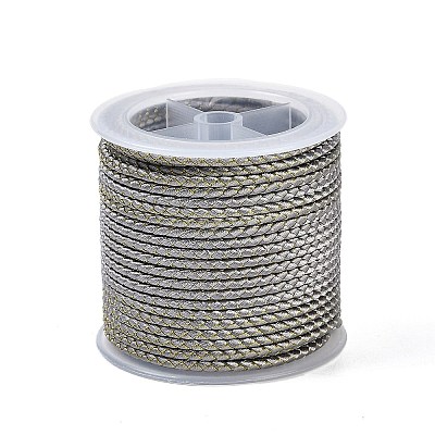 11M Polyester Braided Cord with Cotton Core & Metallic Thread OCOR-Z006-01-31-1