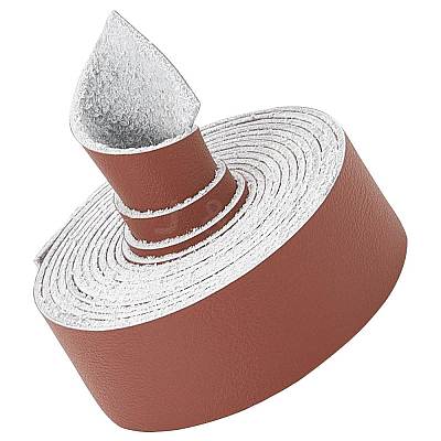 Flat Microfiber Imitation Leather Cord LC-WH0006-07B-04-1