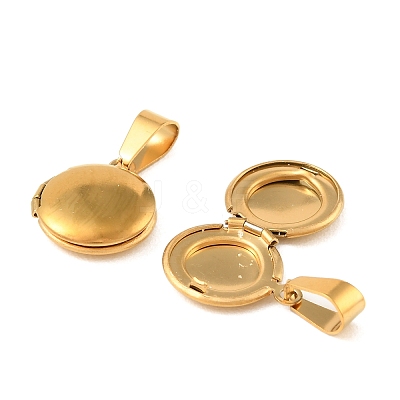 316 Stainless Steel Locket Pendants STAS-K321-11A-G-1