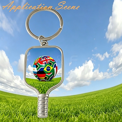 Pickleball Paddle Alloy Sublimation Blanks Keychains AL-CBAF9A1-02P-02-1