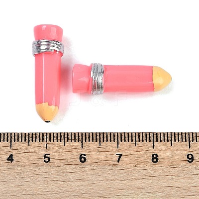 Pencil Resin Cabochons RESI-Q014-06F-1