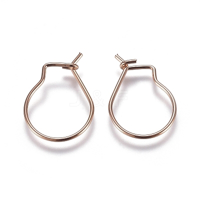 304 Stainless Steel Earring Findings STAS-E484-65RG-1
