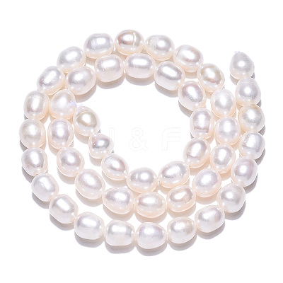 Natural Cultured Freshwater Pearl Beads Strands PEAR-N012-06V-1