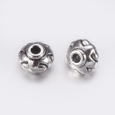 Tibetan Style Spacer Beads TIBEB-A24612-AS-LF-1