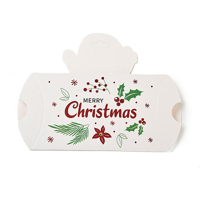Christmas Theme Paper Pillow Gift Boxes CON-B012-03-1