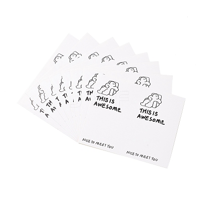 Rectangle Present Stickers DIY-B041-06B-1