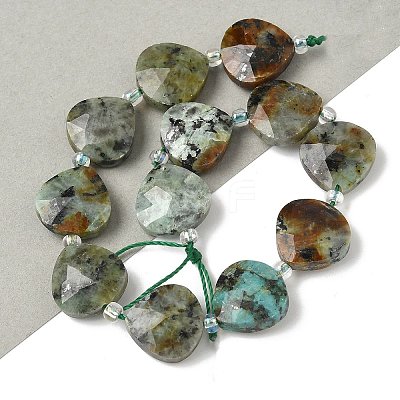 Natural African Turquoise(Jasper) Beads Strands G-D316-A03-1